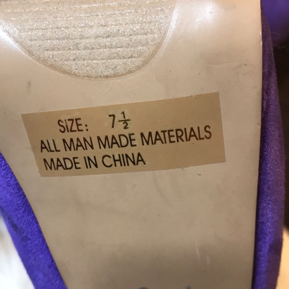 Purple Heels. Size 7.5. - Picture 7 of 8